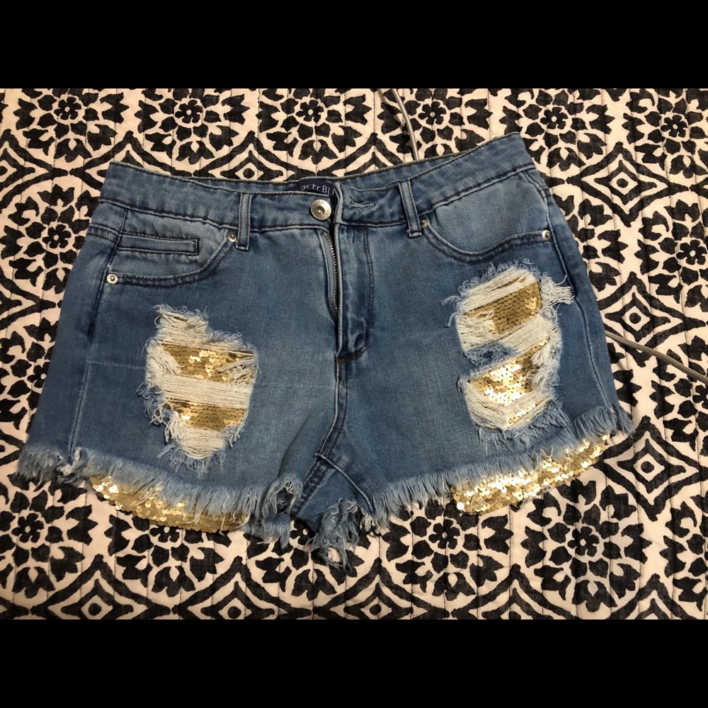 Sequin shorts